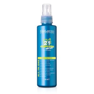 SALERM - Leave-In Mask 21 Express Spray - 190 ml - with Silk Protein - Repairs Damaged Hair - Hydrates Hair - with Heat Protector for Hair - Frizz Control