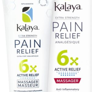 Kalaya Pain Relief Cream with Arnica – Fast-Acting Joint & Muscle Pain Relief – 6 Natural Ingredients – No-Mess Applicator – RMT-Inspired Design – Dermatologist Tested – 4.2 oz
