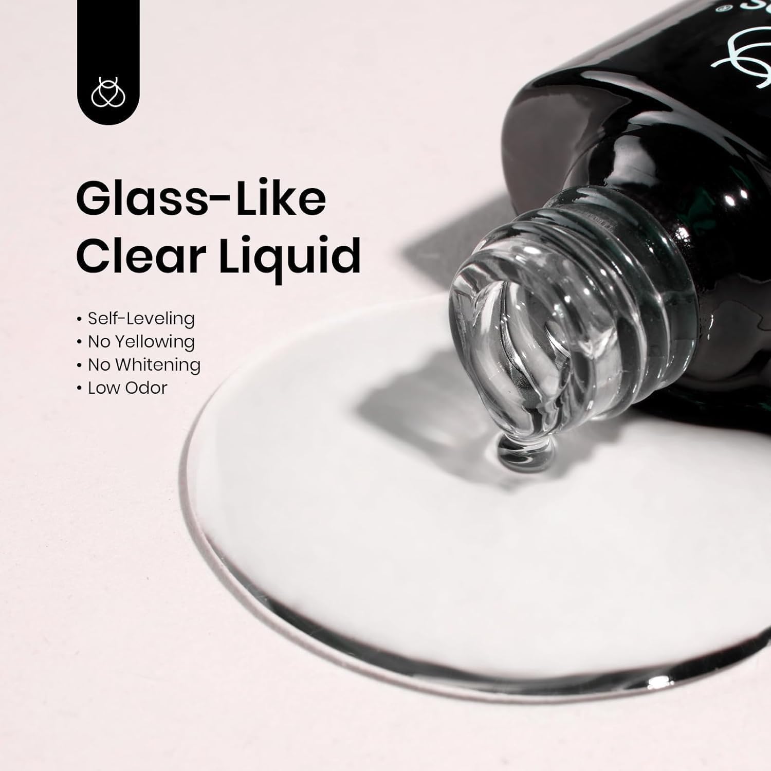 Beetles 4 Pcs White Black Gel Nail Polish Set with Top and Base Coat - Image 7