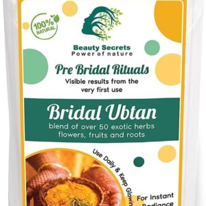 Ayurvedic Bridal Ubtan Powder for Skin Radiance and Tan Removal Enriched with Hibiscus,Sandalwood,Vetiver & Kasturi Manjal - Natural Body Wash for Women and Men Suitable for All Skin Types_100gm