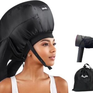 Large Bonnet Hooded Dryer Diffuser Attachment, Ideal Hair Diffuser for Curly Hair, Your Ultimate Solution - Spacious Capacity Blow Dryer Cap for Rapid Styling of Curls