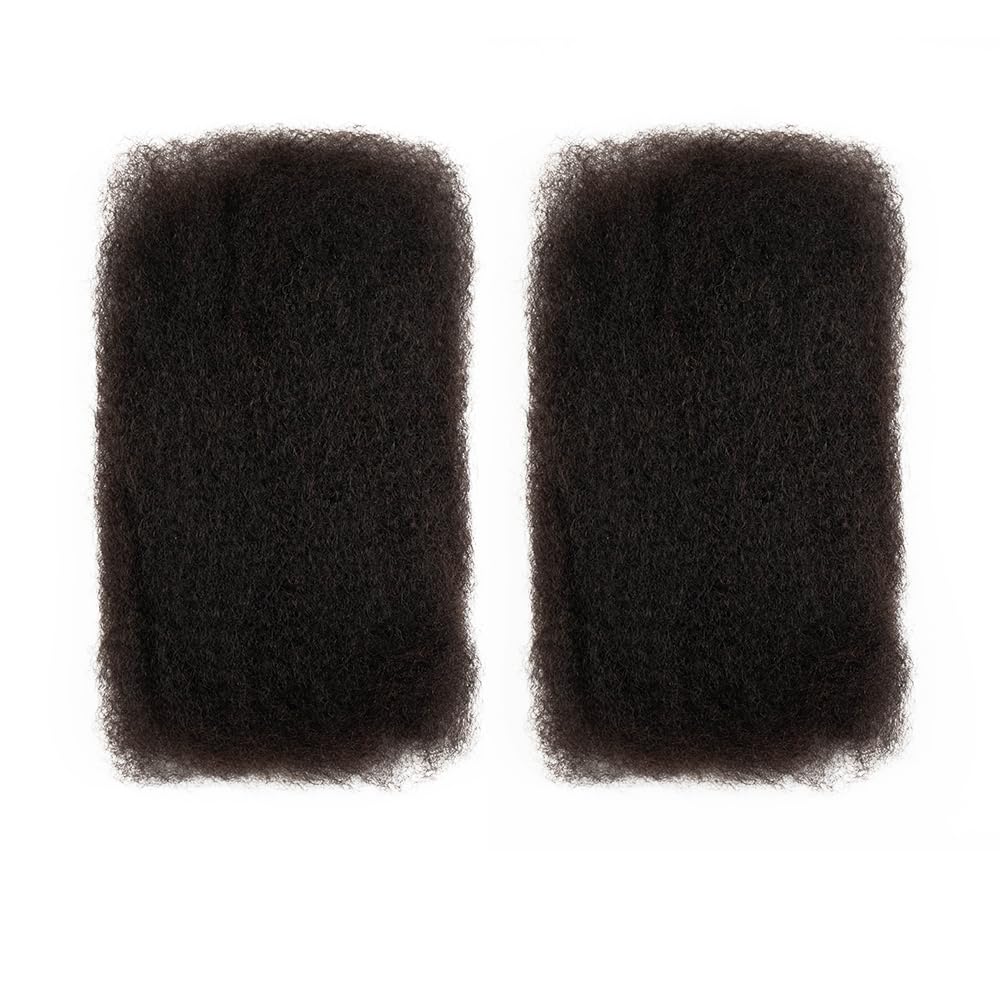 QVR 18 Inch Natural Black 50g 100% Human Hair Bulk for Dreadlock Extensions - Image 3