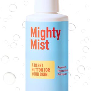 Mighty Mist Premium Hypochlorous Acid Spray for Acne, Eczema, Rosacea | Safe for All Skin Types | Safe for Sensitive Skin | Soothes Irritation and Redness