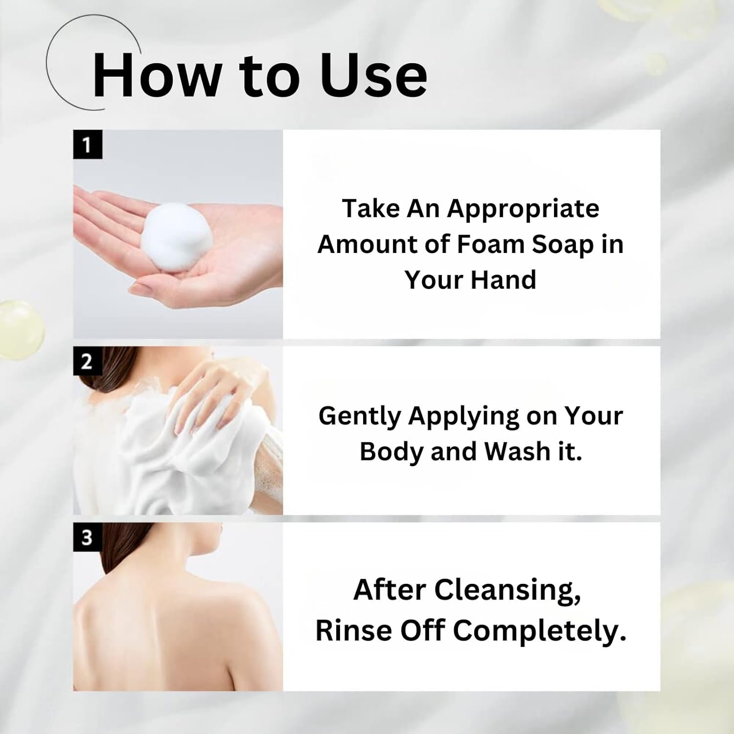 Organic Shea Butter Foaming Body Wash for Sensitive Skin, Rose Peach Scent, 15.2 Fl Oz - Image 5