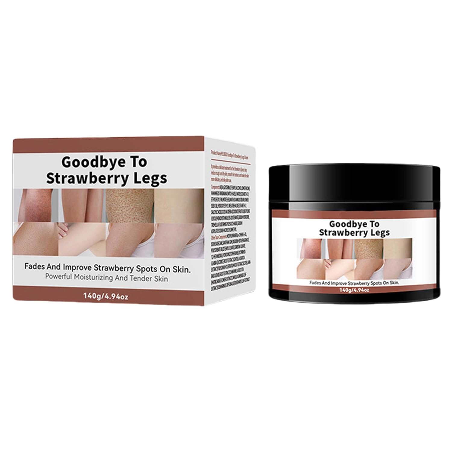 Rough and Bumpy Skin Lotion, Strawberry Legs & Skin Treatment for Women, Body Exfoliator Strawberry Skin Remover Moisturizing Exfoliating Body Cream For Dry, Dull Skin