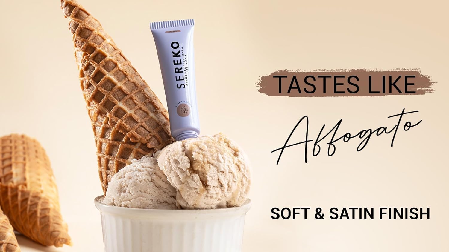 Sereko Pigmentation Repair Lip Balm for Dark Lips With Kojic Acid, Vitamin C & Mango Seed Butter | 24H Hydration, Lock Moisture | For Women & Men | Affogato - 8gm 0.27fl oz - Image 5