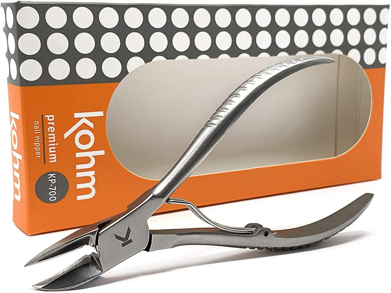Kohm Toenail Clippers | Super Control & Wide Jaws – Precision Stainless Steel Nail Nippers for Thick & Ingrown Nails | Podiatrist-Recommended Toe Nail Cutter
