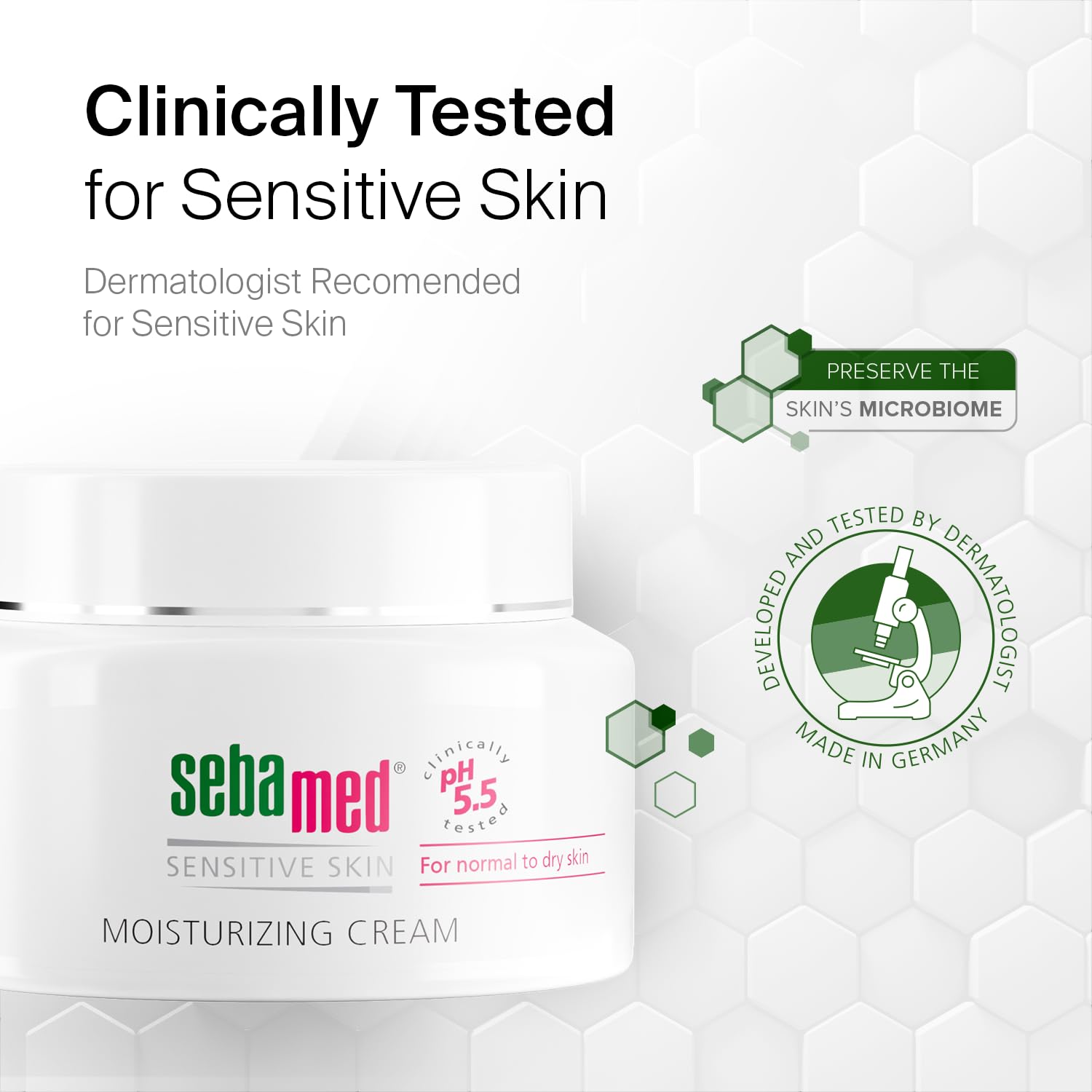Sebamed Moisturizing Face Cream for Sensitive Skin Antioxidant pH 5.5 Vitamin E Hypoallergenic 2.6 Fluid Ounces (75mL) Ultra Hydrating Dermatologist Recommended Moisturizer - Image 6