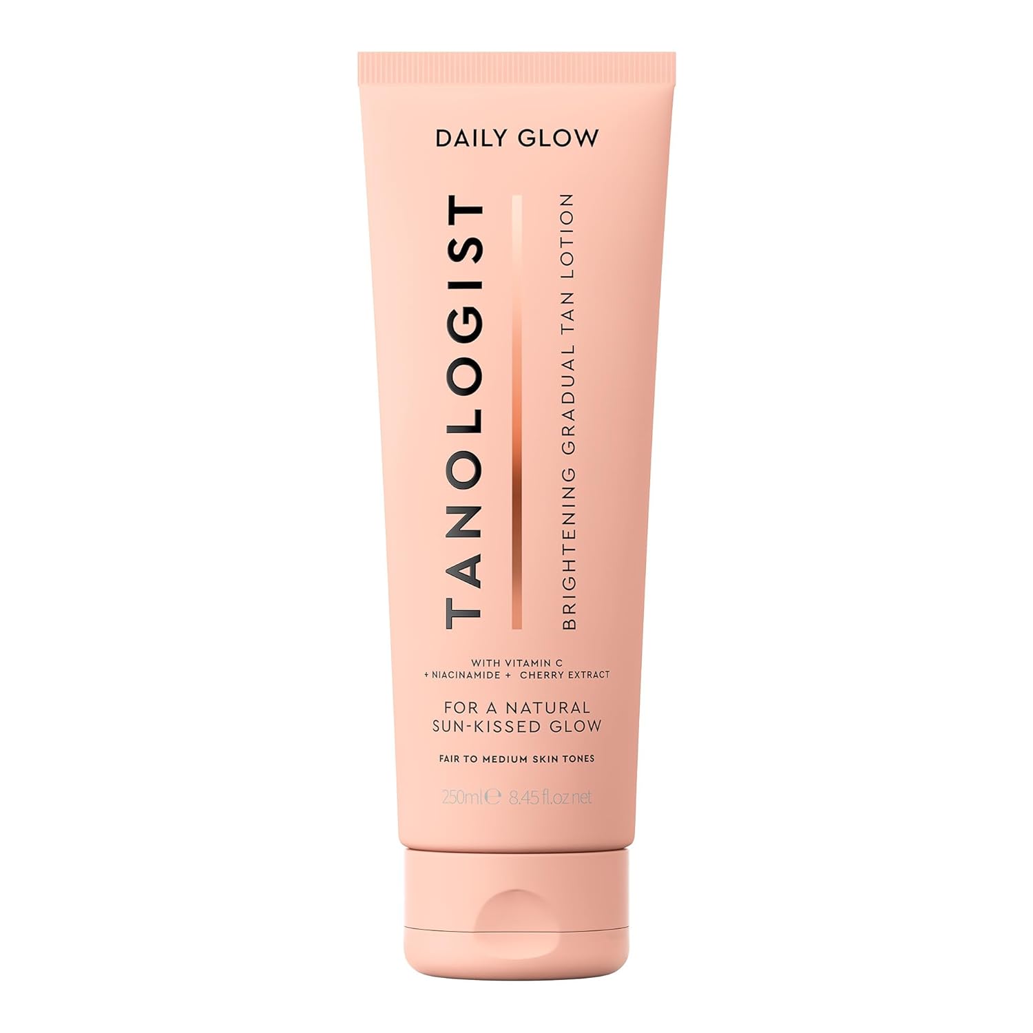 Tanologist Brightening Daily Glow Body Lotion- Light To Medium, Gradual Tanning Lotion, Streak-Free & Natural Looking Self Tanner, Illuminating, 8.45 fl. oz/250 ml Tube