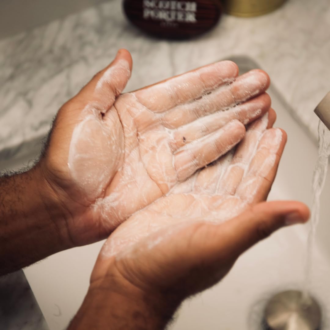 Scotch Porter Restoring Face Wash | Rich, Non-Stripping Gel Cleanser | Formulated with Non-Toxic Ingredients, Free of Parabens, Sulfates & Silicones | Vegan | 4oz Bottle - Image 4
