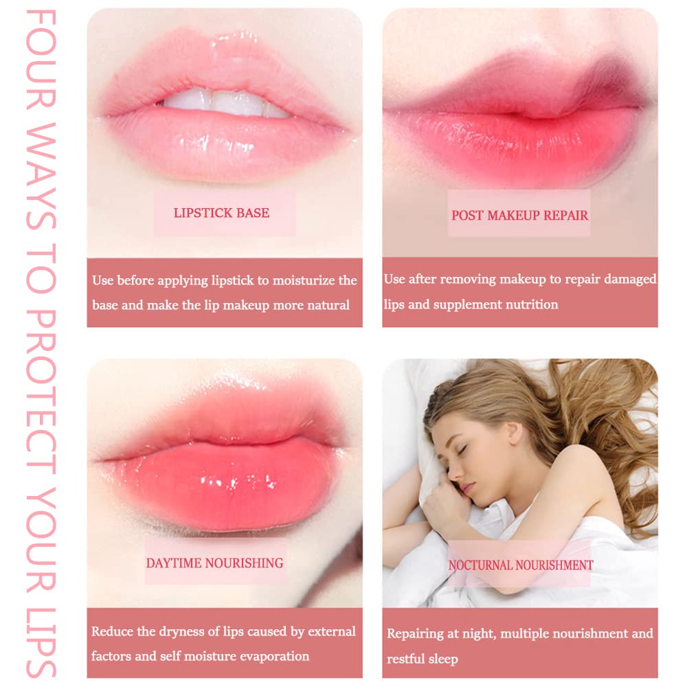 4-Piece Organic Fruit Lip Balm Set: Long Lasting Moisturizer, Citrus, Peach, Strawberry, Cantaloupe Flavors - Image 5