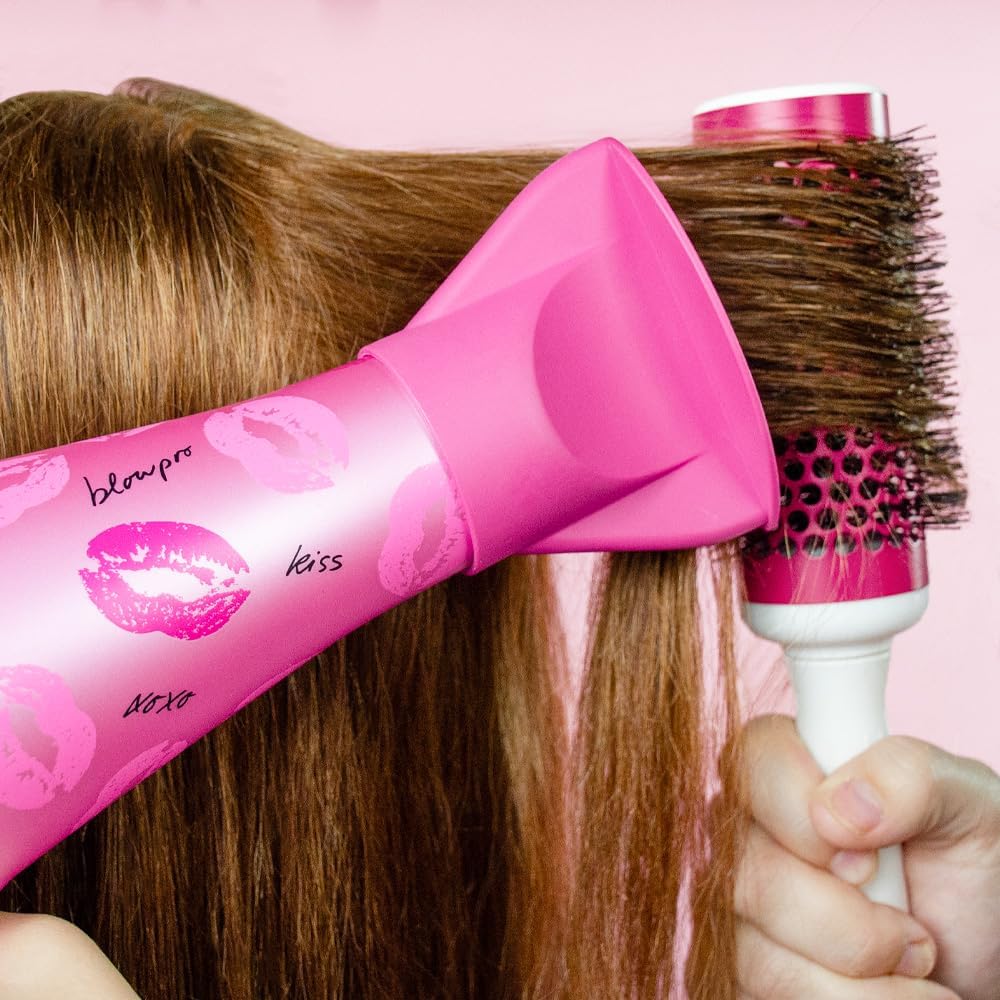 blowpro KISS Edition Titanium Dryer, Reduces Drying Time, 3 Speed & Temp Settings, Pure-Air Tech, 6-White LED Lights, Removable Filter, Cool Shot Button, Comes w/Concentrator! - Image 7