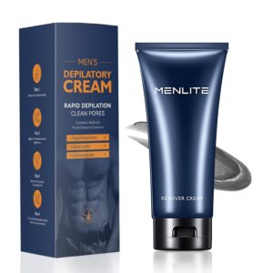 Men's Hair Remover- Premium Depilatory Cream, Skin Friendly Hair Remover Cream For Women and Men, Suitable for sensitive skin, Painless, Soothing (3.38 Fl Oz (Pack of 1))