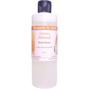 Honey Almond Body Wash (8 Ounce) - Phthalate Free Fragrance - Cleans And Refreshes Skin with a Light Nutty Scent