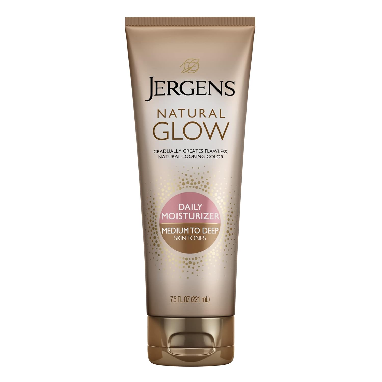 Jergens Natural Glow SPF 20 Self Tanner Face Moisturizer for Medium to Deep Skin, 3 oz - Image 5