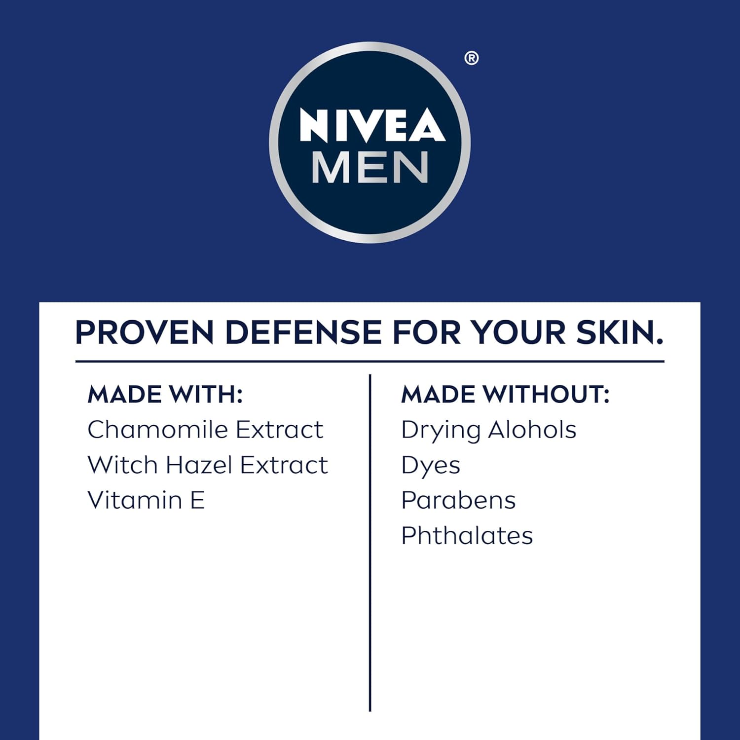 NIVEA MEN Sensitive Shave Gel with Vitamin E, Soothing Chamomile and Witch Hazel Extracts, Skin Care Gifts for Dad, 3 Pack of 7 Oz Cans - Image 8