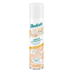 Batiste Light Dry Shampoo, Mellow Melon, Invisible Finish, Refresh Hair & Absorb Oil Between Washes, 3.81 Oz.
