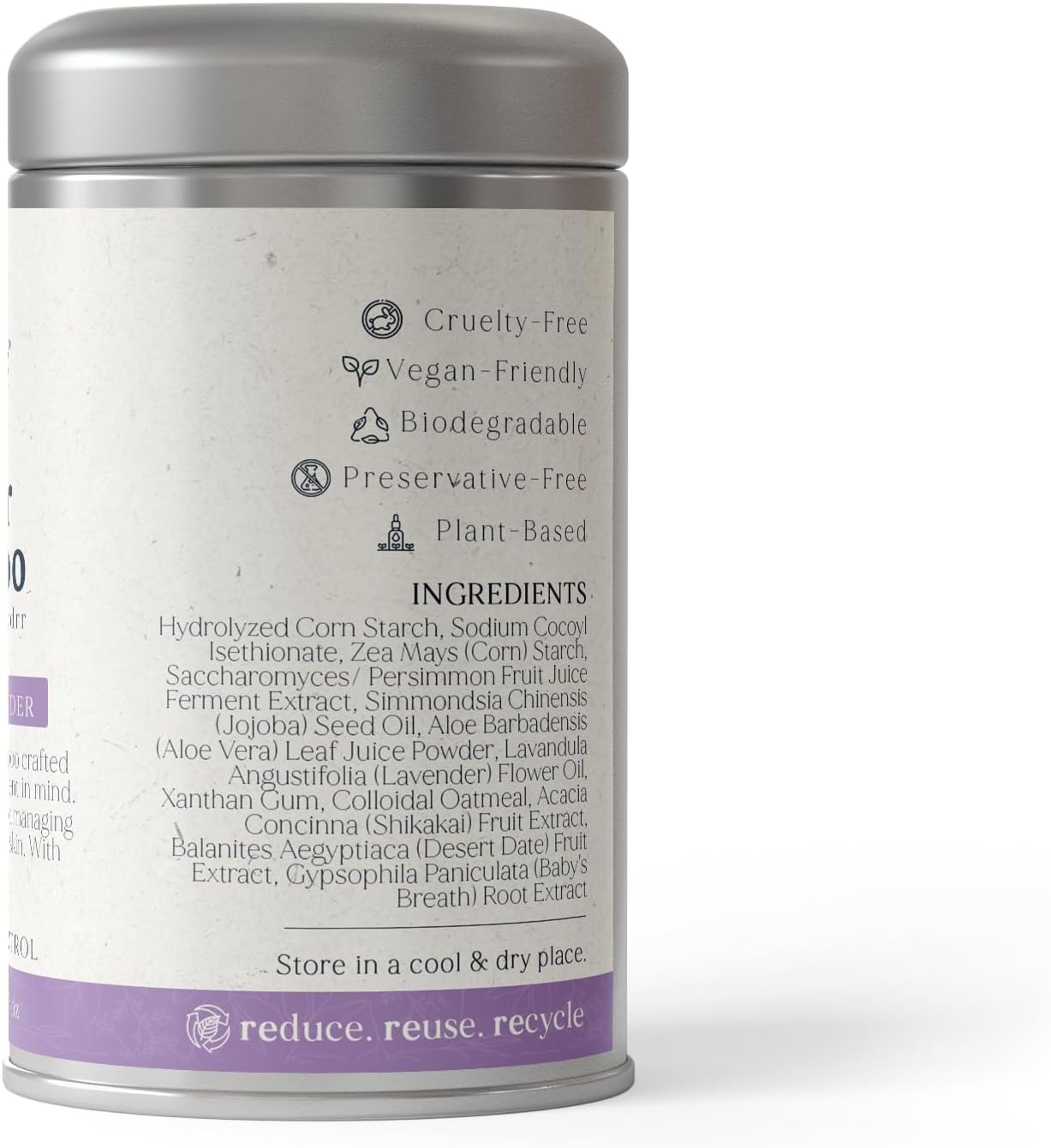 Unscented Dog Dry Shampoo, Powder Shampoo for Dogs, Regular Skin & Coat, 3.5 oz with Bamboo Applicator (Itch & Odour Control) - Image 2