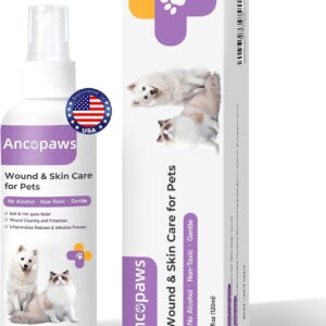 Hot Spot Treatment Spray for Dogs: Soothes Skin Irritation, Allergies & Infections – Pet Skin Treatment Spray to Stop Itching, Reduce Licking & Support Wounds Care for All Animals(4 oz)