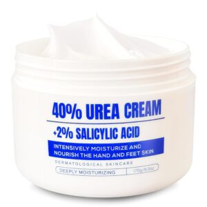Urea Cream 40 Percent – Foot & Hand Cream for Dry, Cracked Skin – Intensive Urea Lotion for Feet & Heels(Bule)