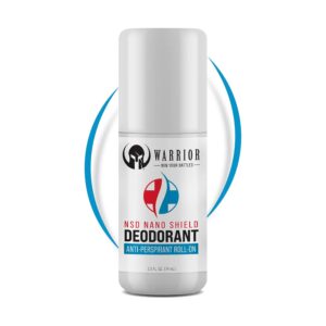 Warrior’s Nano Shield Antiperspirant Deodorant - Roll on Deodorant for 48 Hrs Sweat & Odor Protection – Full Body Deodorant for Men & Women – Great for Military Personnel & Outdoor Activists - 2.5 Oz