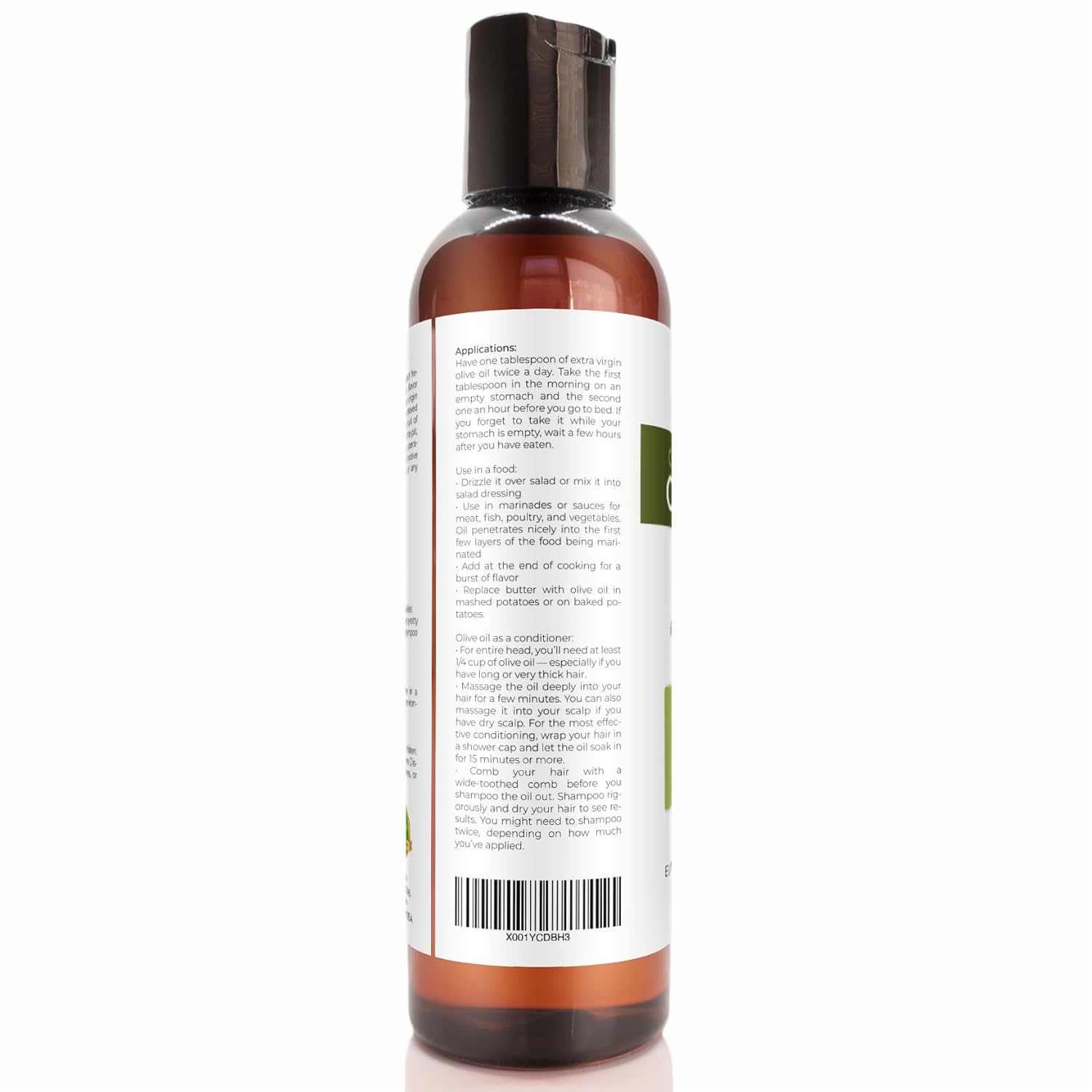 Velona USDA Certified Organic Olive Oil - 4 Fl Oz | 100% Pure and Natural Carrier Oil | Extra Virgin, Unrefined, Cold Pressed - Image 4