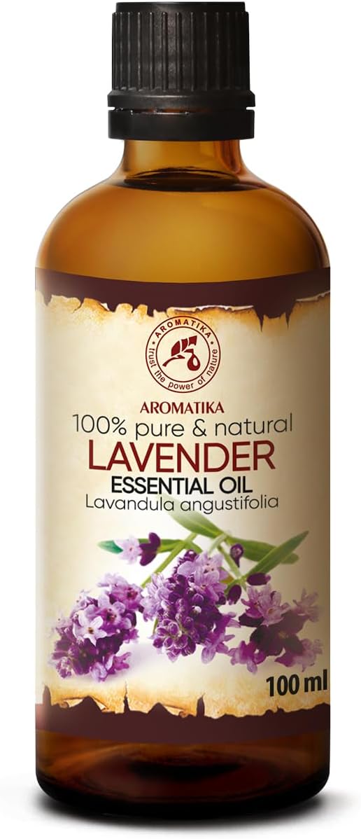 Lavender Essential Oil 3.4 Fl Oz - Lavandula Angustifolia - 100% Pure & Natural use for Tension Relief - Good Mood - Freshen Rooms - for Bath - Sauna - Scented Oils - Image 4