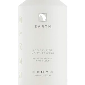 Zents Hand & Body Wash (Earth Fragrance) | Hydrating Anti-Aging Cleanser with Organic Shea Butter & Aloe for Dry Skin | Gentle & Nourishing | 10 fl oz