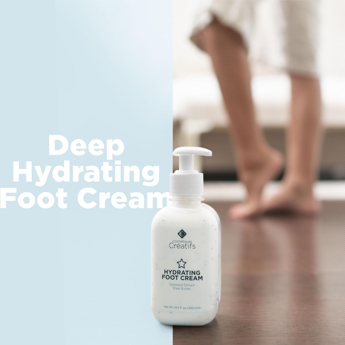 Intensive Hydrating Foot Cream for Dry Cracked Heels and Feet, 8.5 oz, with Seaweed Extract - Image 3