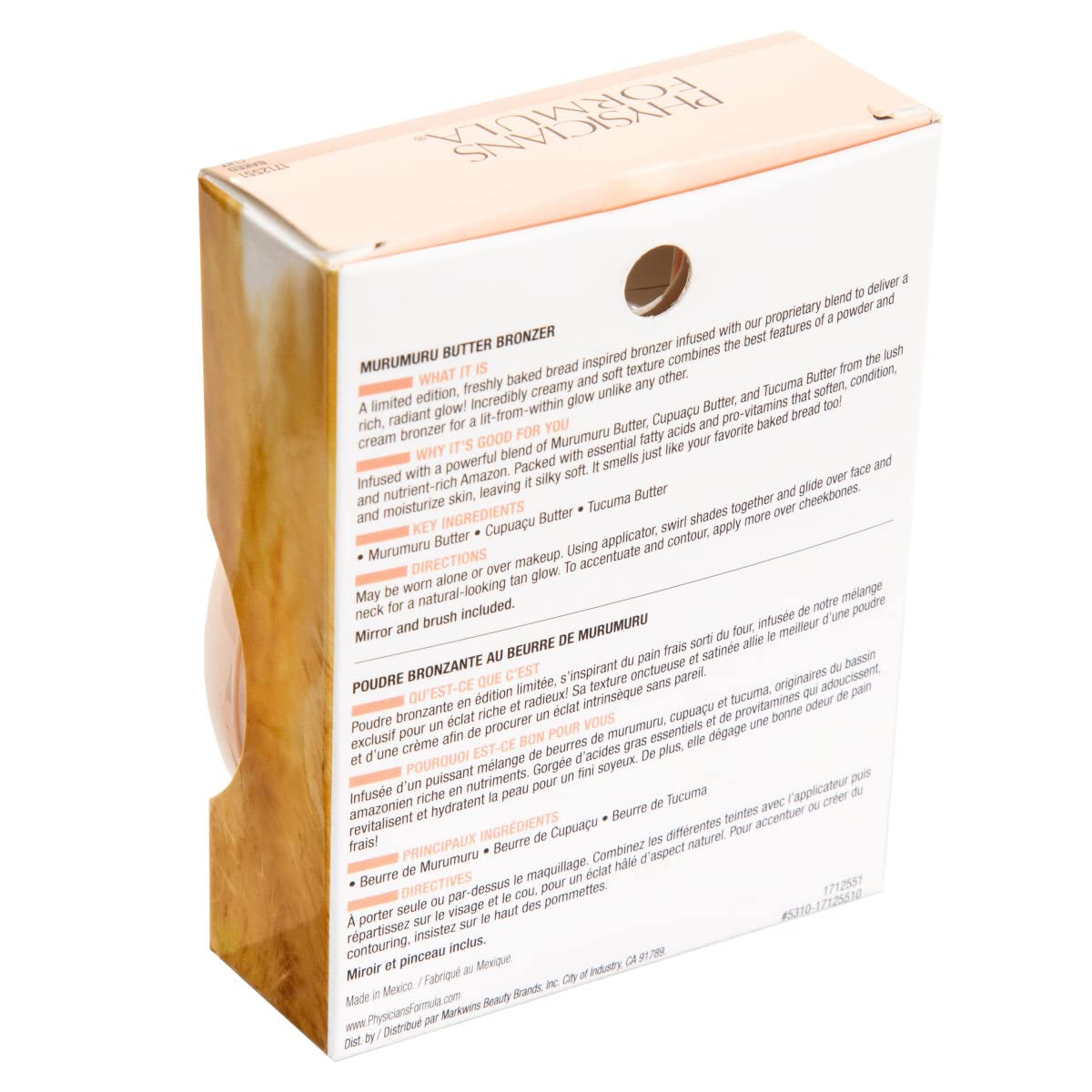 Physicians Formula Murumuru Bread & Butter Bronzer Baked, Moisturizing, Silky All-Day Glow, Dermatologist Tested, Hypoallergenic, Vegan & Cruelty-Free - Image 6