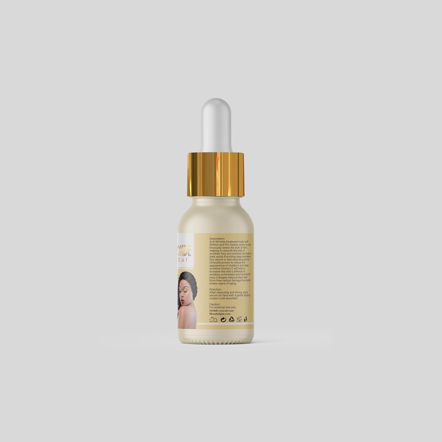 BLONDELIGHT 50ML Anti-Aging Serum with Retinol and Collagen for Hydration - Image 2