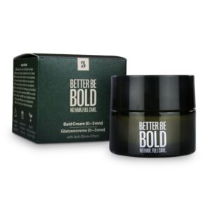 Nourishing bald cream (0-3 mm) with matte effect. Absorbs quickly. Fresh fragrance. Soothing skin after shaving thanks to magnolia extract. Natural and vegan. Made in Germany