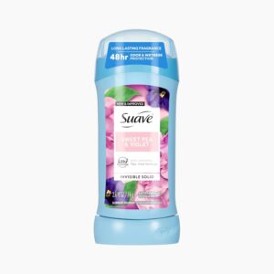 Suave Deodorant For Women, Powder, Antiperspirant & Deodorant Stick 48-hour Odor and Wetness Protection for Women 2.6 oz