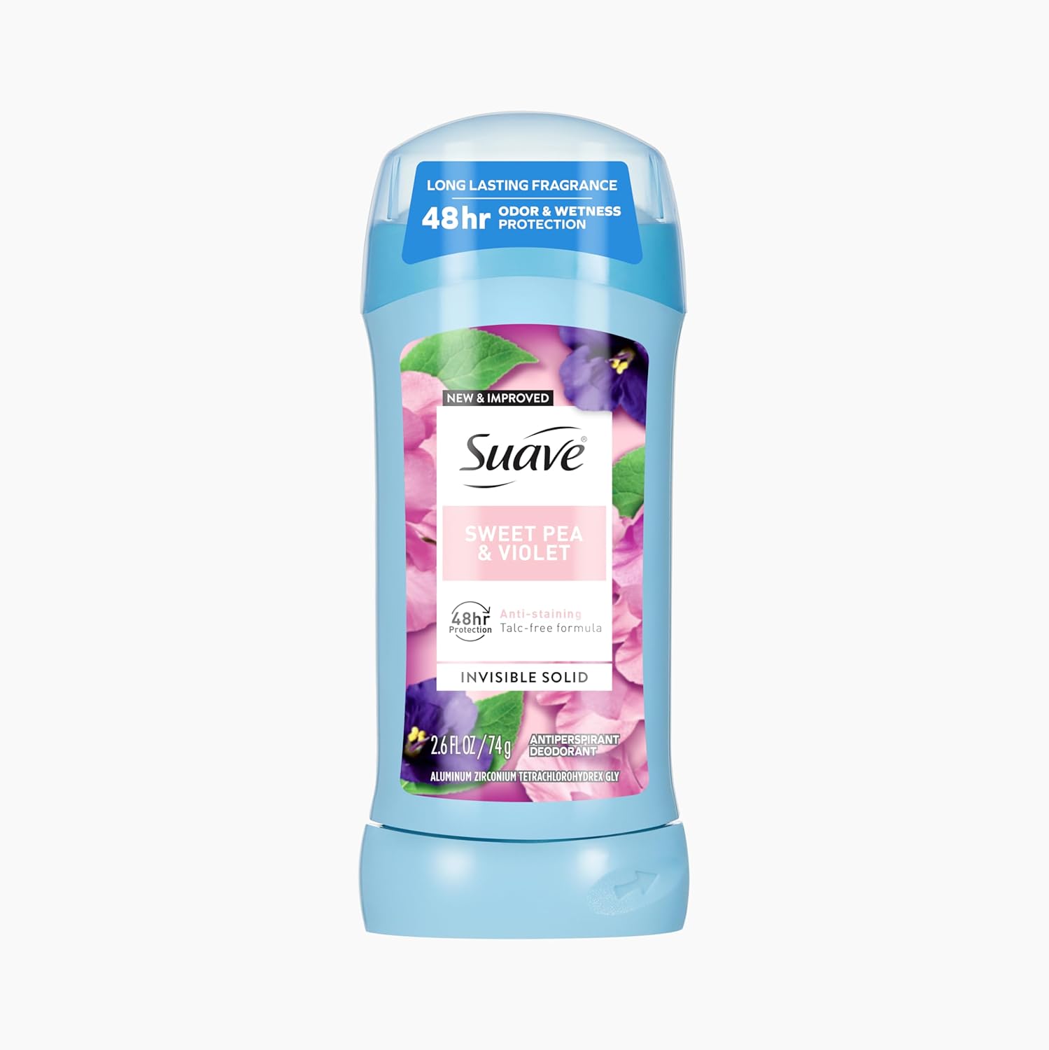 Suave Deodorant For Women, Powder, Antiperspirant & Deodorant Stick 48-hour Odor and Wetness Protection for Women 2.6 oz