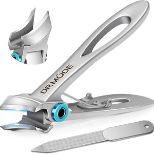 Toenail Clippers for Thick Toenails for Seniors, Slanted Nail Clippers for Men Thick Ingrown Nails with Wide Jaw Opening, Heavy Duty Curved Large Fingernail Ingrown Toenail Clippers