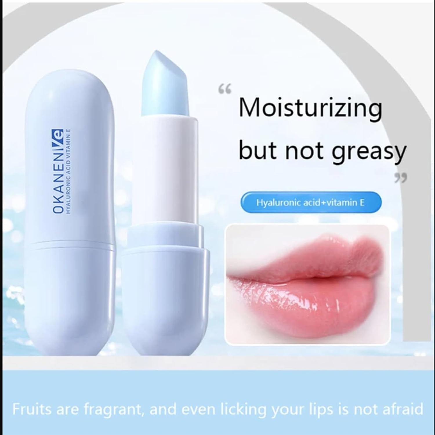 2 Pack Hyaluronic Acid Lip Balm for Hydrated, Soft, and Smooth Lips - Image 2