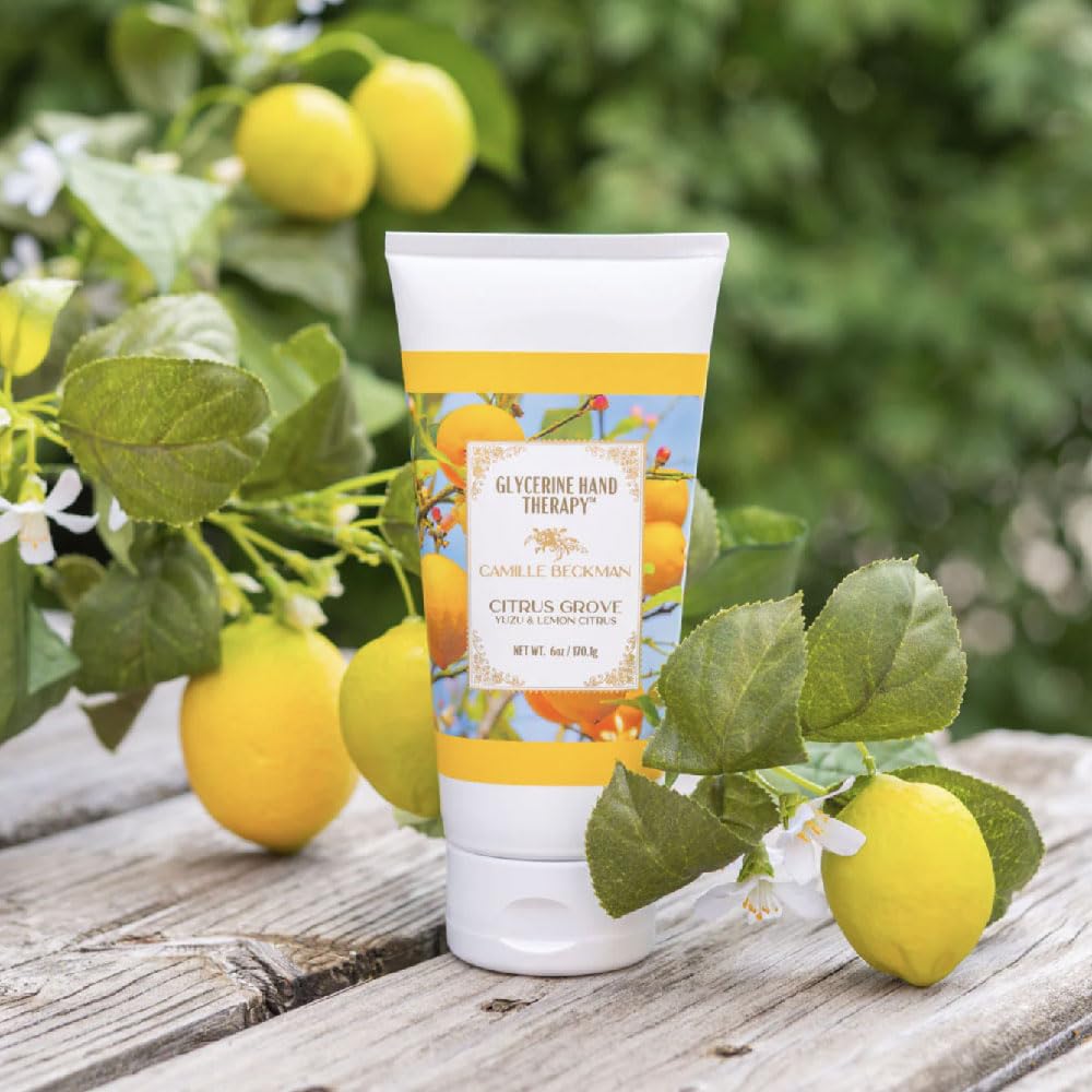Camille Beckman Glycerine Hand Therapy Cream 6 Ounce Citrus Grove Condition New - Image 3
