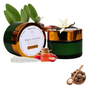 Unscented All Natural Hydrating Face Cream | Organic & Vegan Face Moisturizer for Sensitive Skin | Deep Hydration - Ideal for Dry Skin
