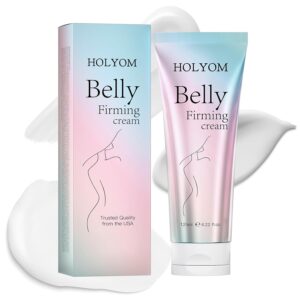 B Flat Belly Firming Cream: Premium Skin Tightening & Moisturizing for Stomach, Women Body Lotion for Firmness and Lift of Thighs & Butt - Pregnancy Skin Firming - 4.1 Fl Oz