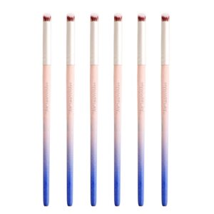 6pieces Ombre Nail Brush Wood Nail Pen Ombre Brush for Gel Nails Nail Gradient Brush Nail Design Brushes Nail Painting Kit Nail Art Tools Acrylic Nail Accessories