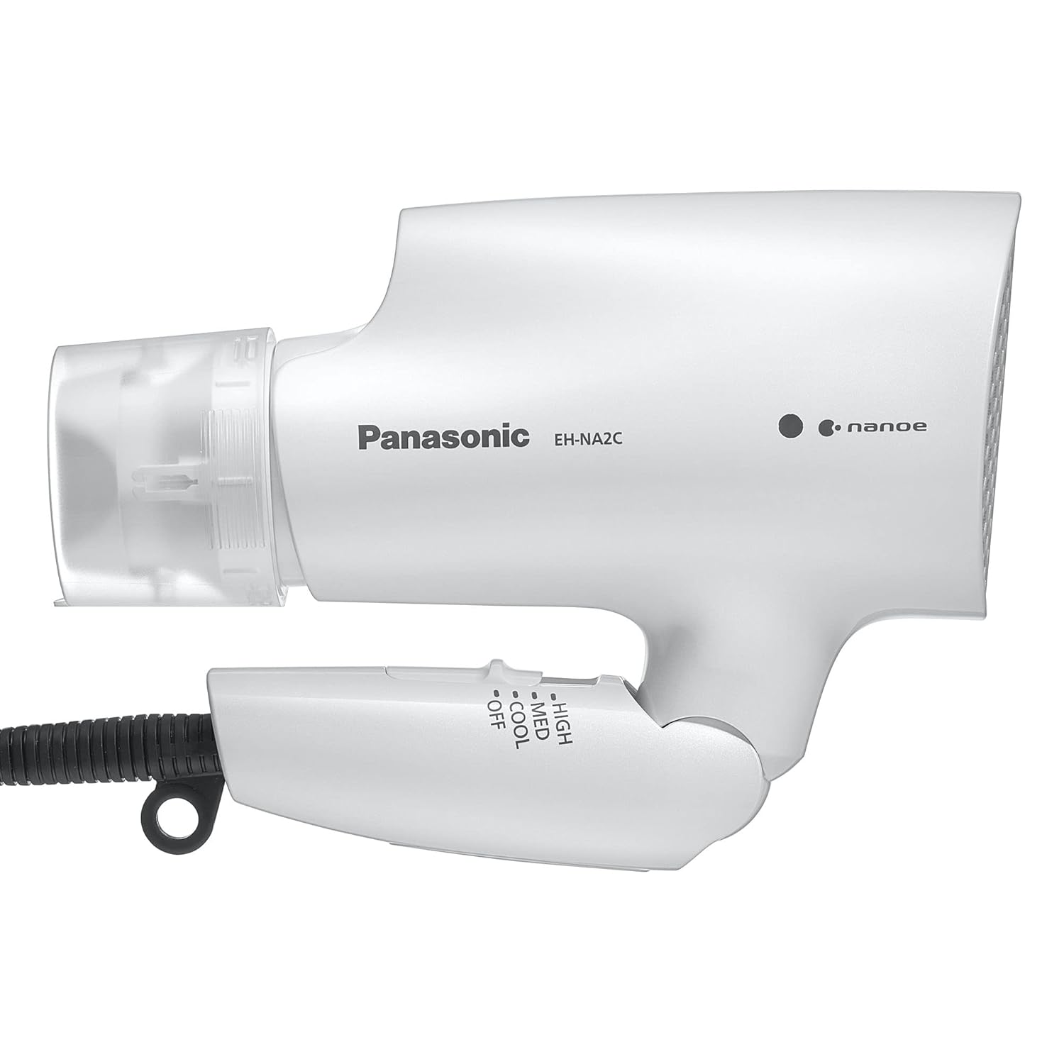 Panasonic nanoe Compact Hair Dryer with Oscillating Quick Dry Nozzle for Healthier-Looking Hair, Folding Blow Dryer for Travel and Home, 3 Airflow Settings - EH-NA2C-W (White) - Image 8