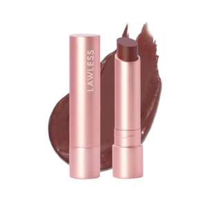 Forget the Filler Lip Plumping Line Smoothing Tinted Balm, Amaretto, Brown, 0.09 Ounce