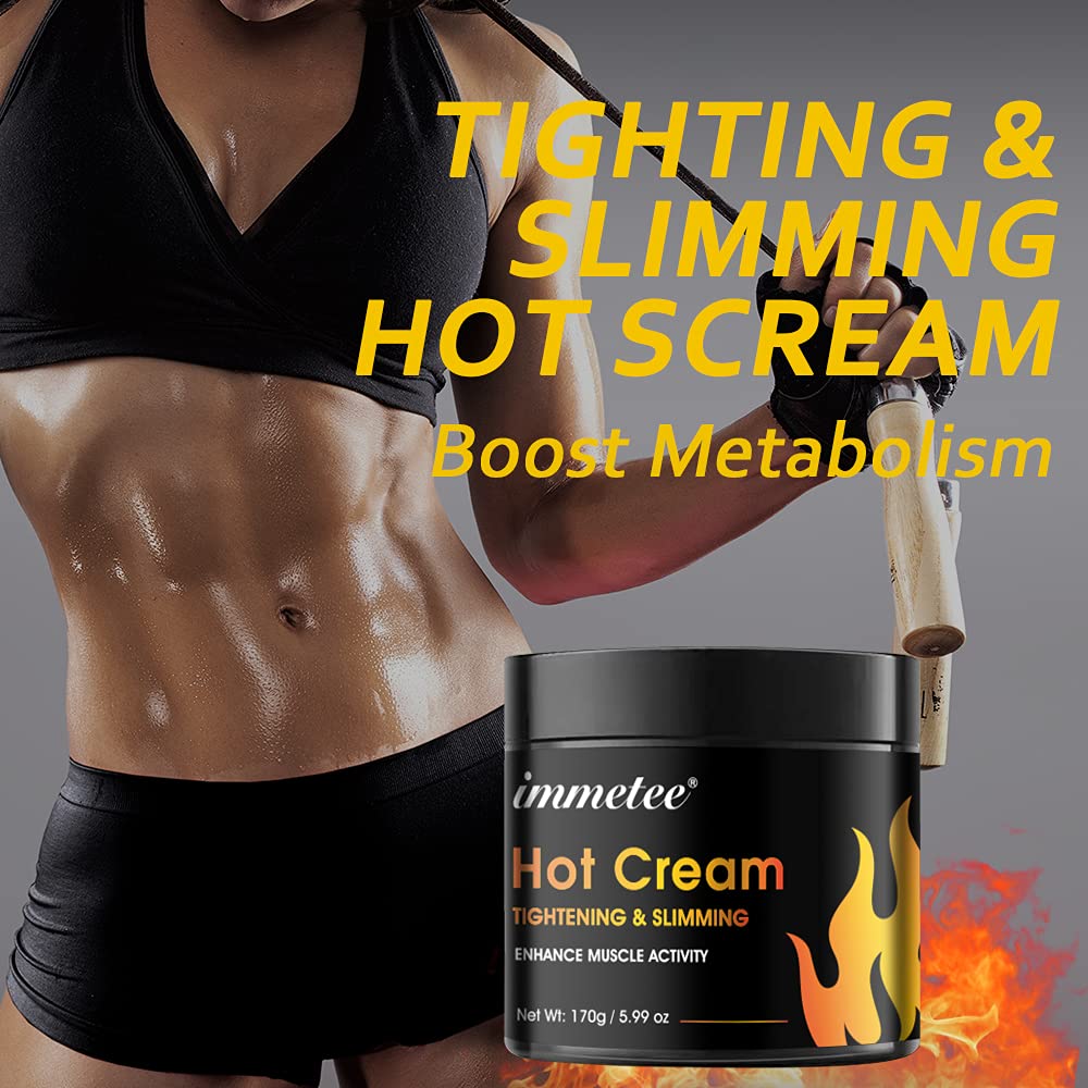 Intense Hot Cream Sweat Gel for Belly Fat and Cellulite Reduction, 170g Volume - Image 5