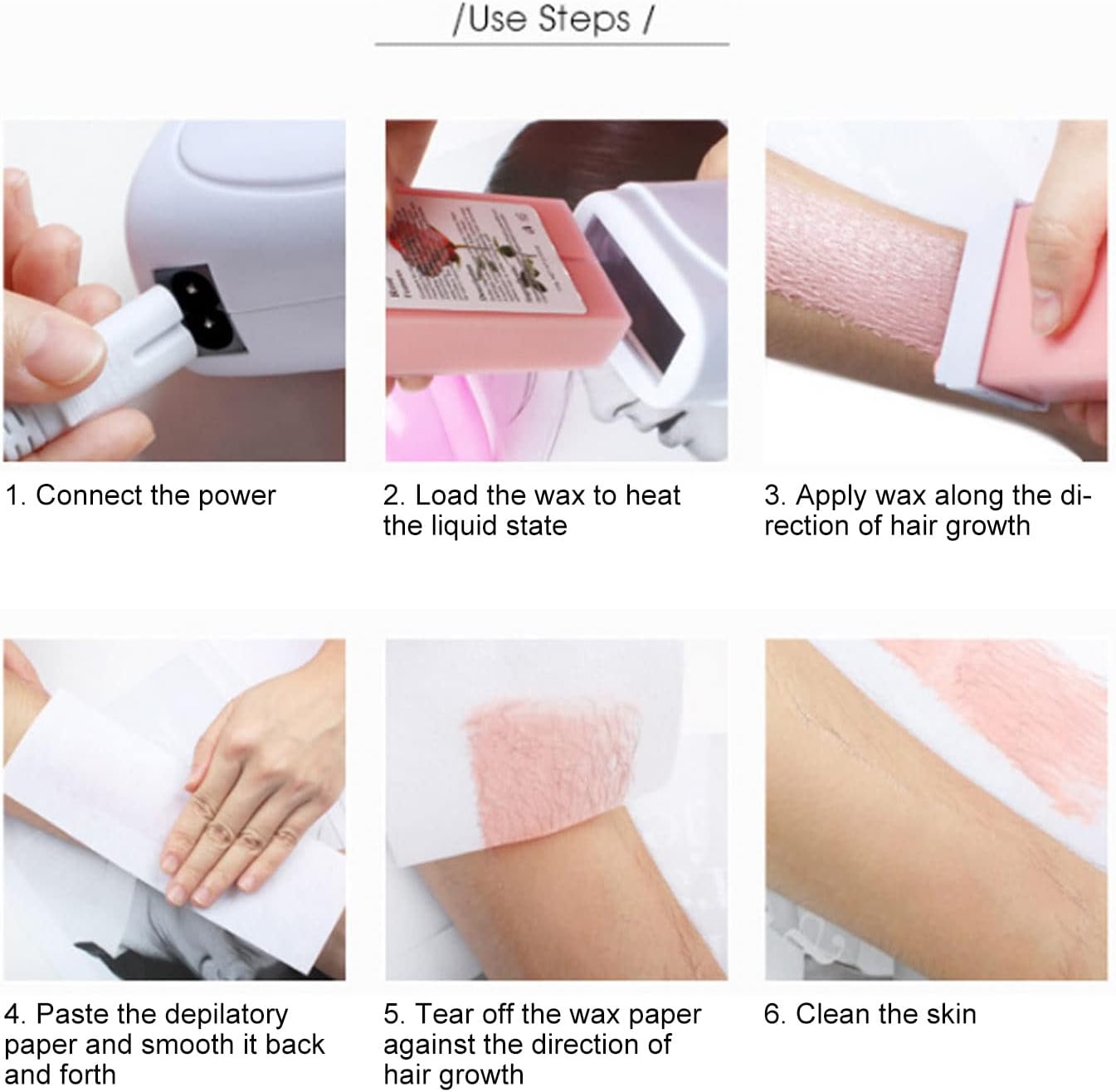 Double Depilatory Heater, Wax Warmer Machine, Portable Wax Warmer Machine for Leg Armpit with Heater Base - Image 3