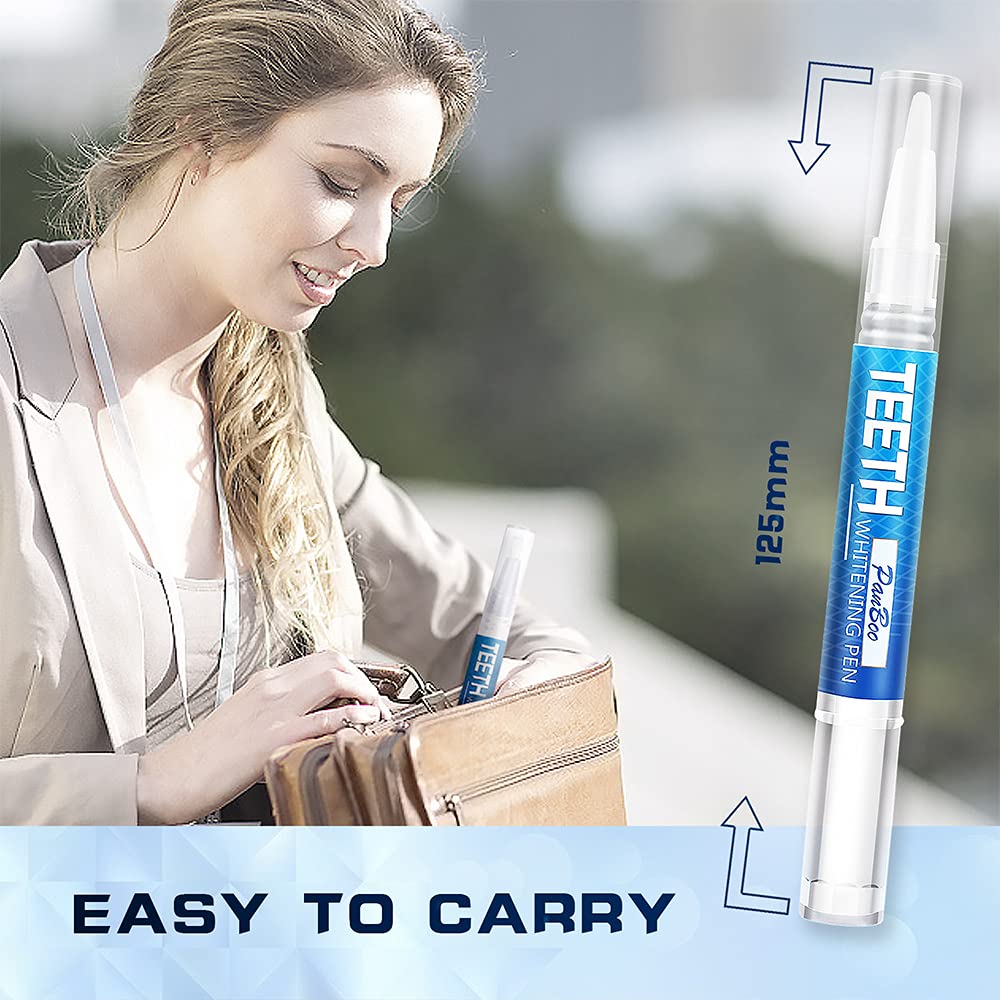 Teeth Whitening Pen, Use Twice a Day Up to 1-6 Shade Whiter in 1-2 Weeks, 4 No Sensitivity Pens, 70+ Whitening Treatments, Effective, Pain Free and Enamel Safe, Easy to Use at Home Travel, Flavourless - Image 3