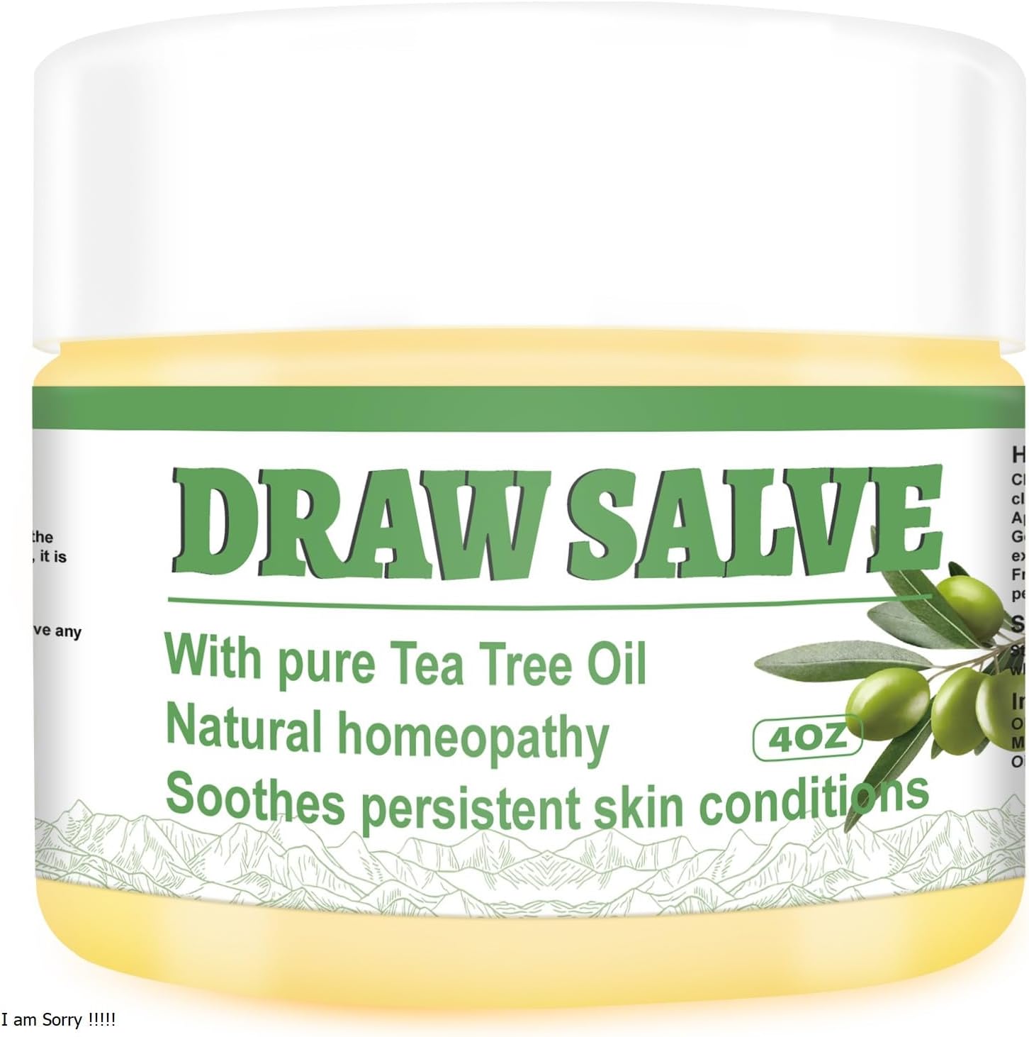 Draw Salve Tea Tree Manuka Honey Cream Boils Ease, Cyst Removal Ointment, for Ingrown Hair, Chigger, Carbuncle, Pilonidal, Bug, Mosquito, Spider Bites, Bee Sting, Soothe Itching