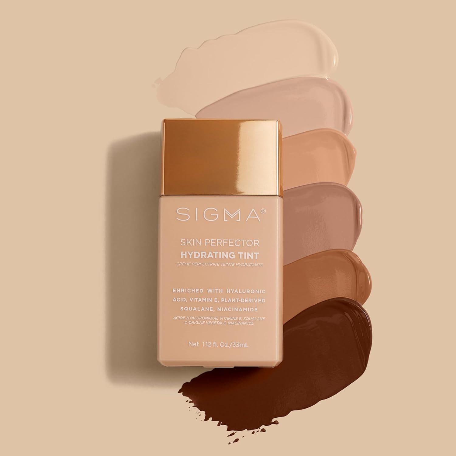 Sigma Beauty Skin Perfector Light Beige Hydrating Skin Tint Foundation 1.12oz New - Image 3