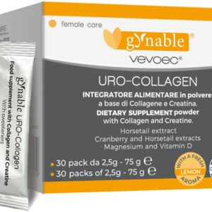 Gynable UROCollagen,Bladder Control Supplement for Women,Urinary Tract Health, Strengthen Pelvic Floor Muscles,Urinary Leakage,Female Care,with Creatine,Natural Lemon Flavored