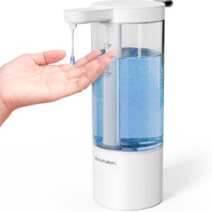 BEAUTURAL Automatic Liquid Soap Dispenser Touchless Rechargeable Sensor Pump for Bathroom Countertop, Kitchen and Commercial 17oz/500ml
