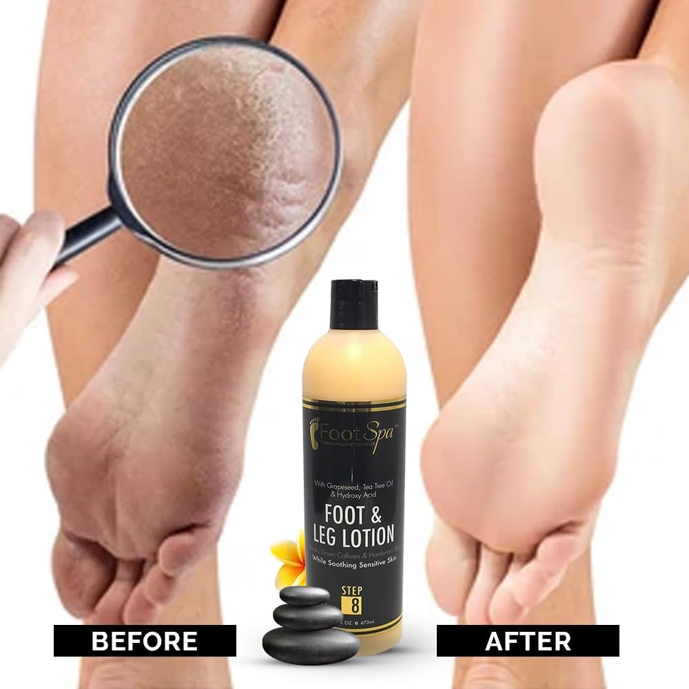 Healing Foot Spa Massage Lotion 16 Oz Peppermint Eucalyptus Natural Oils - Image 7
